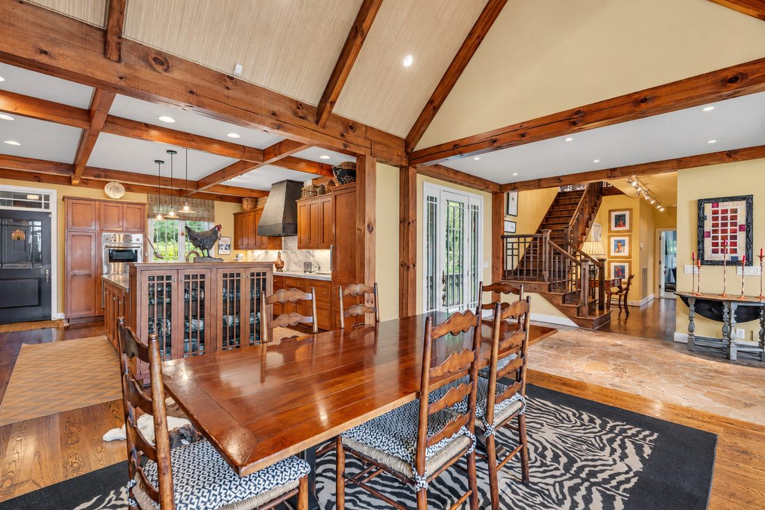 Dining area toward the kitchen