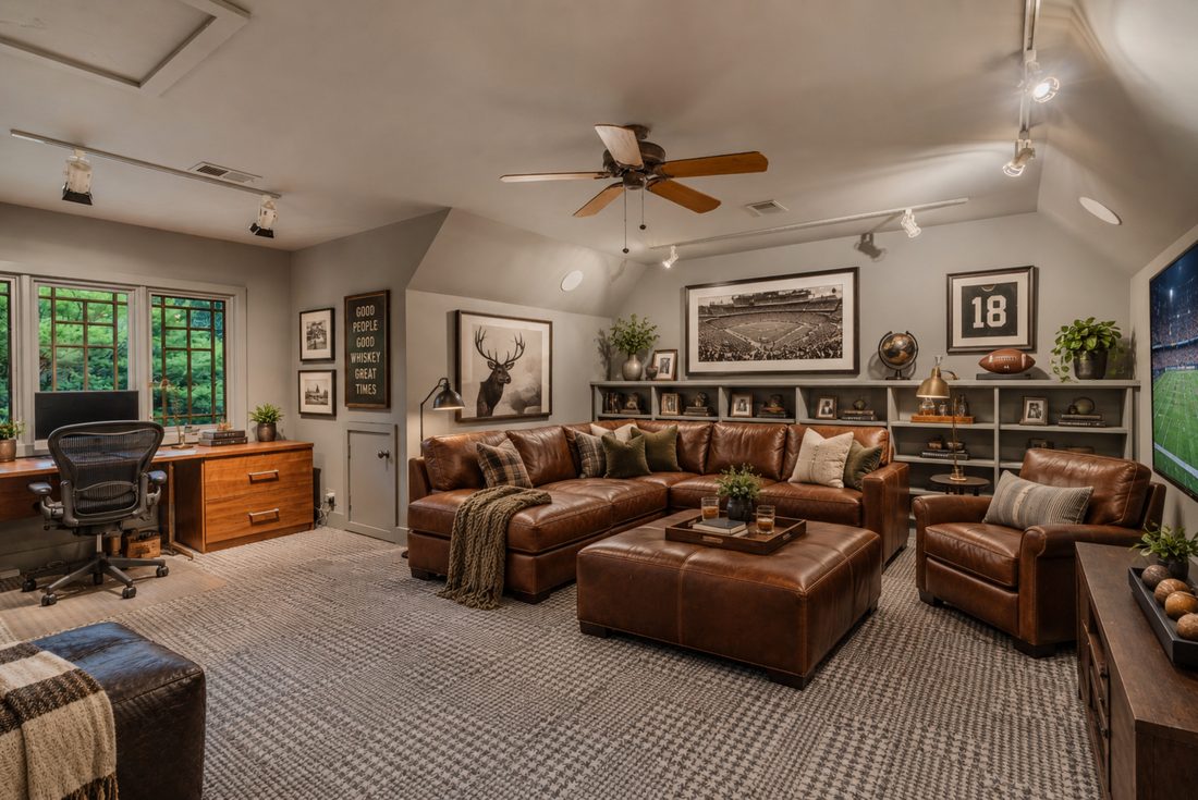 Carriage suite above the garage